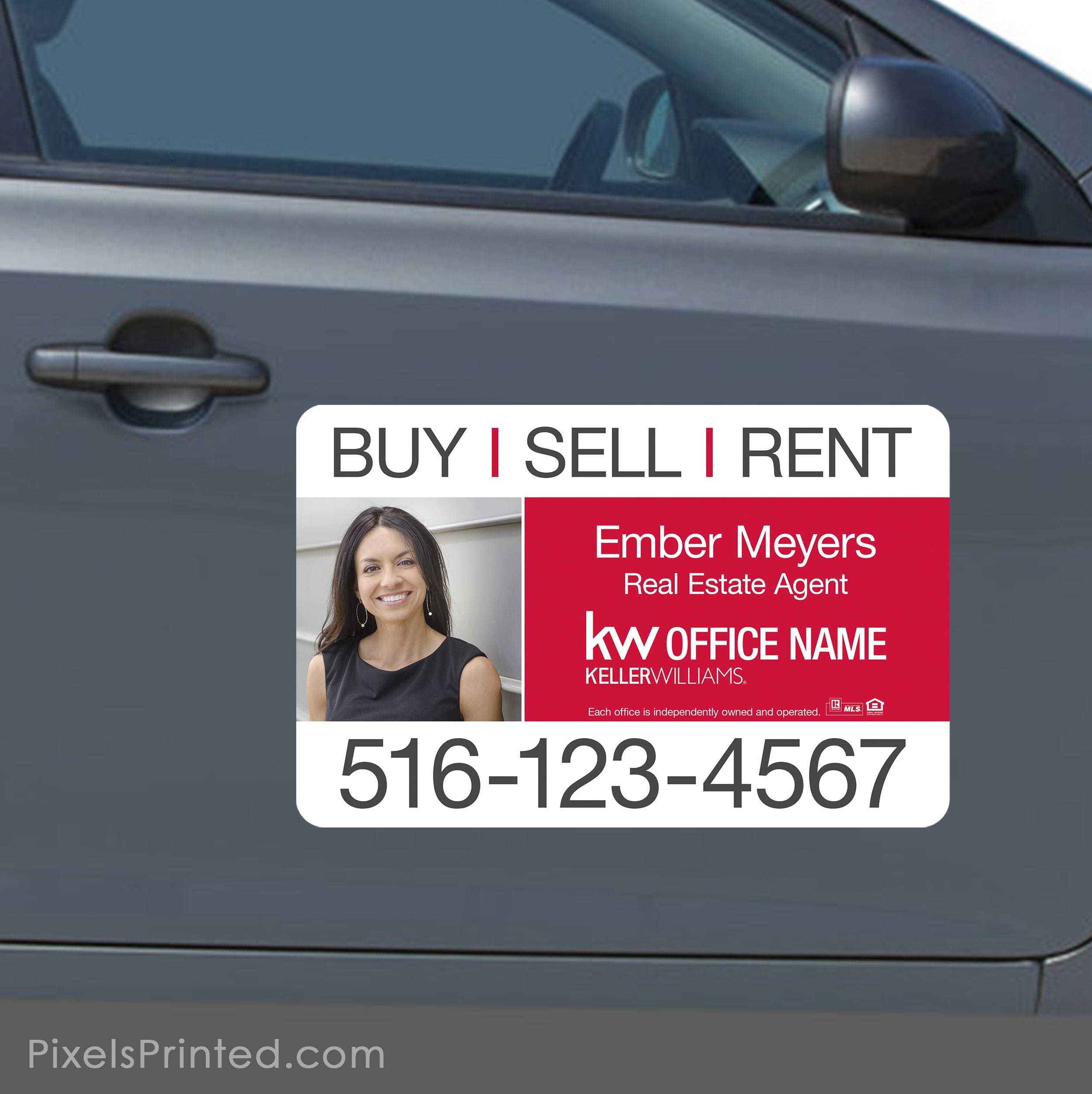 Century 21 real estate car magnets order - 11x17 with rounded corners, durable - set of TWO magnets - FREE UPS ground shipping