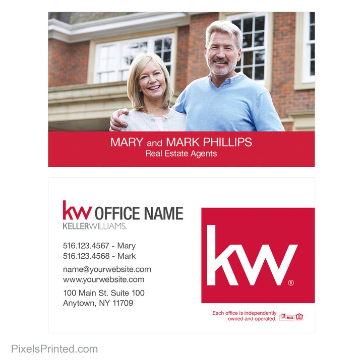 Keller Williams team business cards Business Cards PixelsPrinted 