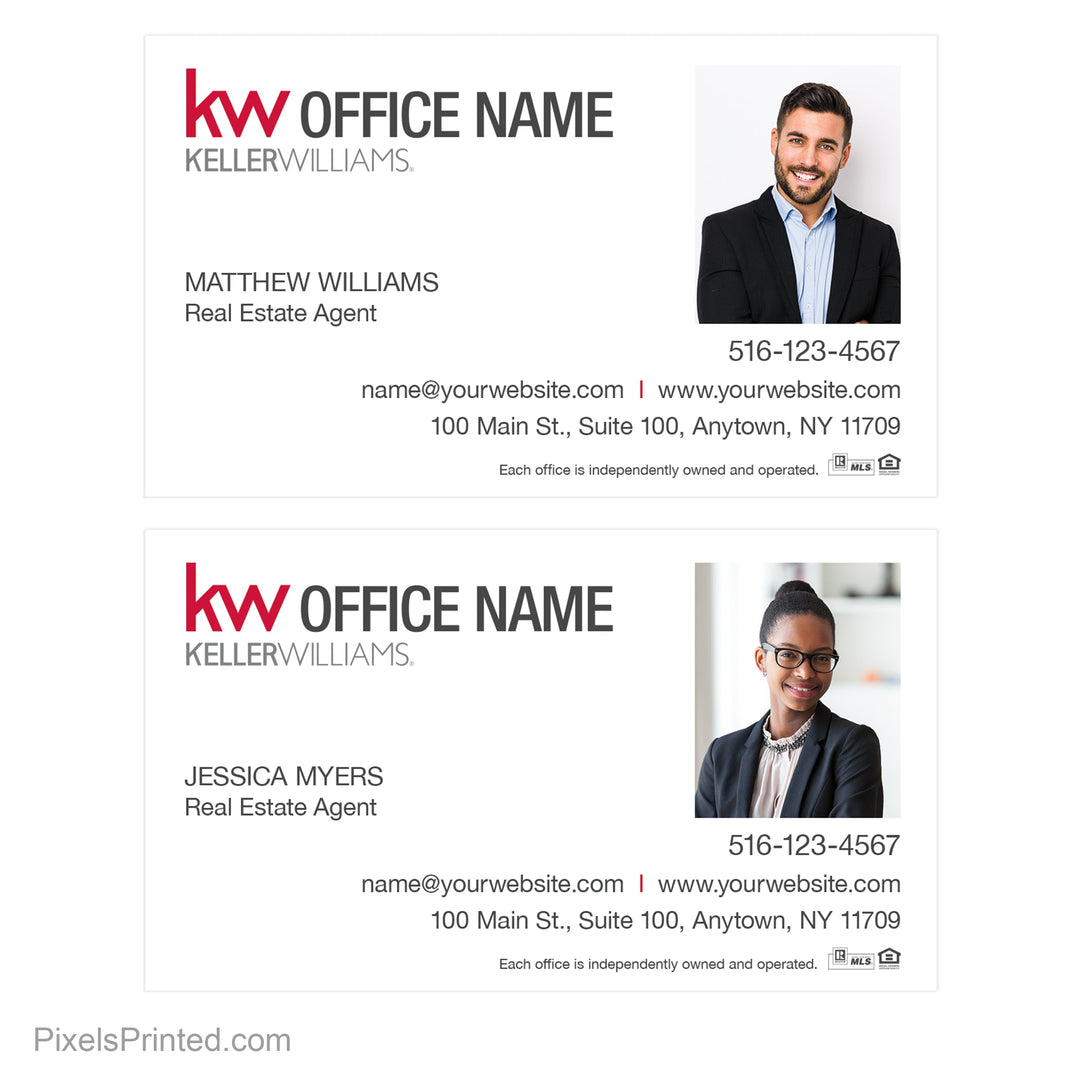 Keller Williams team business cards Business Cards PixelsPrinted 