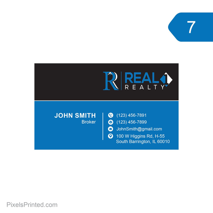 R1R custom business cards Pixels Printed 