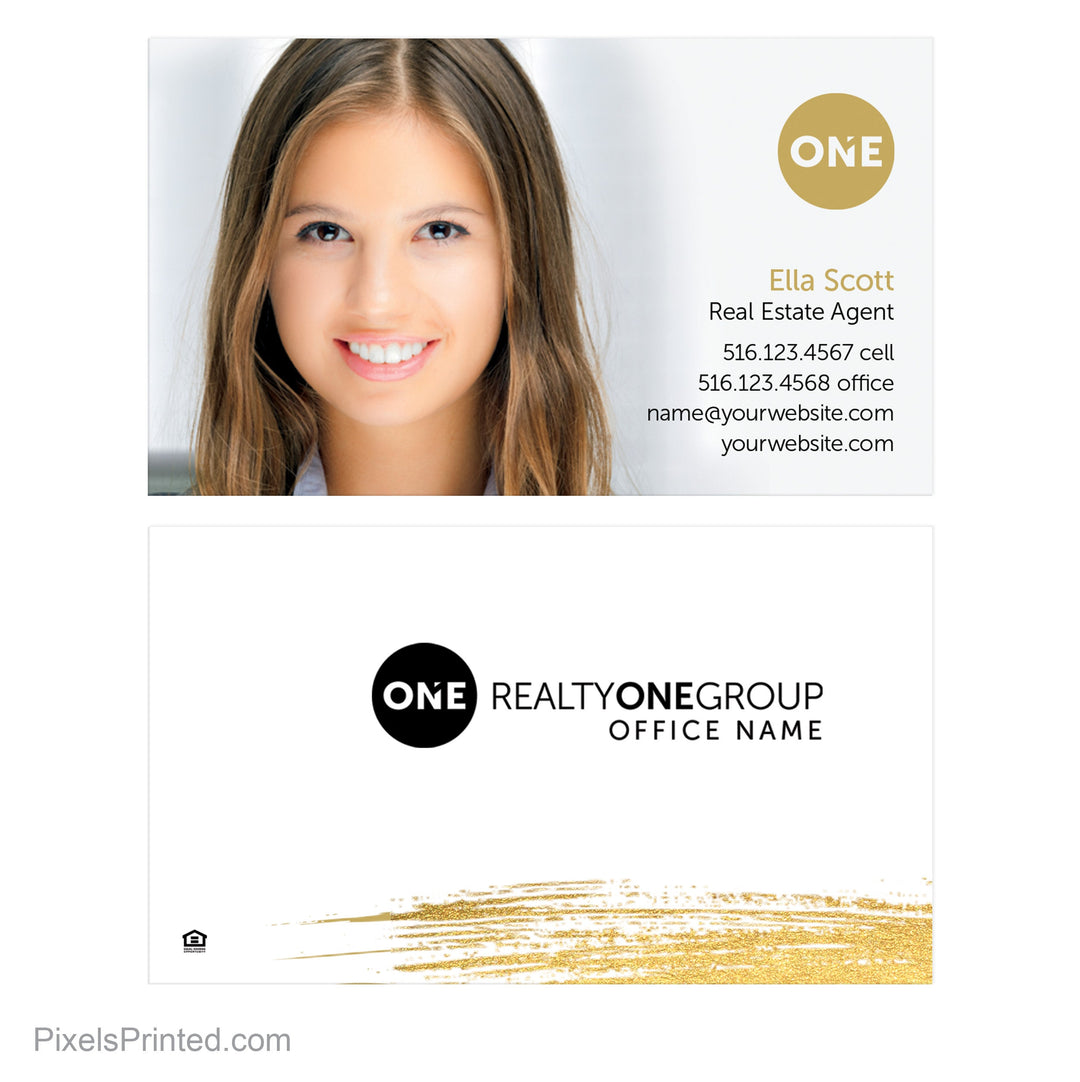 Realty ONE Group business cards PixelsPrinted 