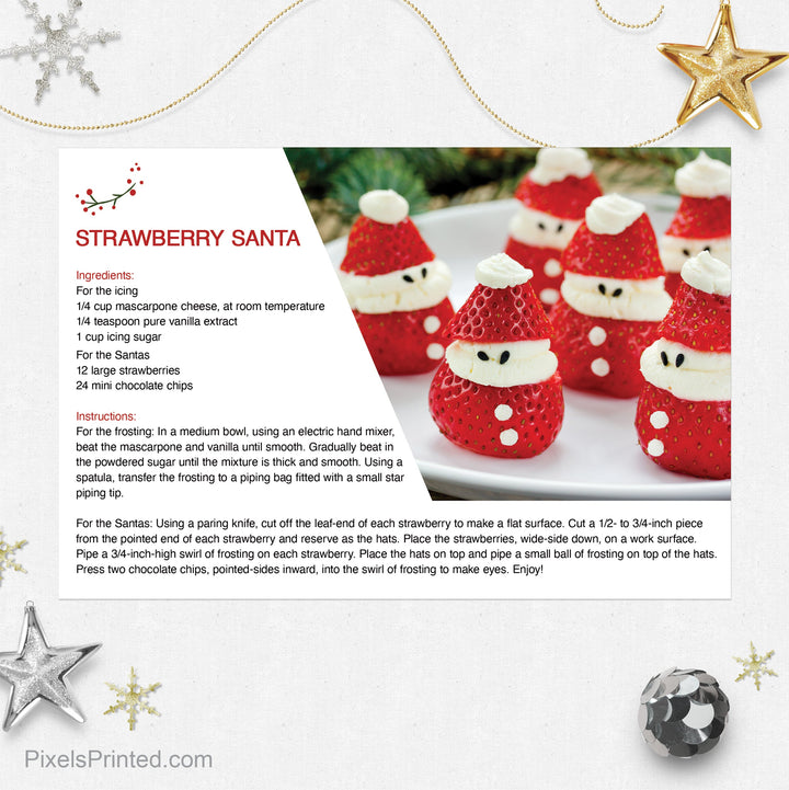 Realty ONE Group Christmas holiday recipe postcards postcards PixelsPrinted 