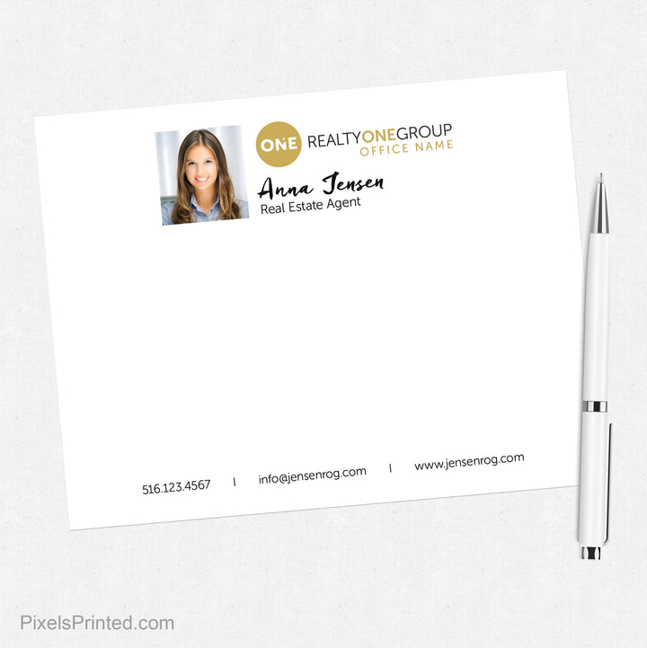 Realty ONE Group notecards notecards PixelsPrinted 