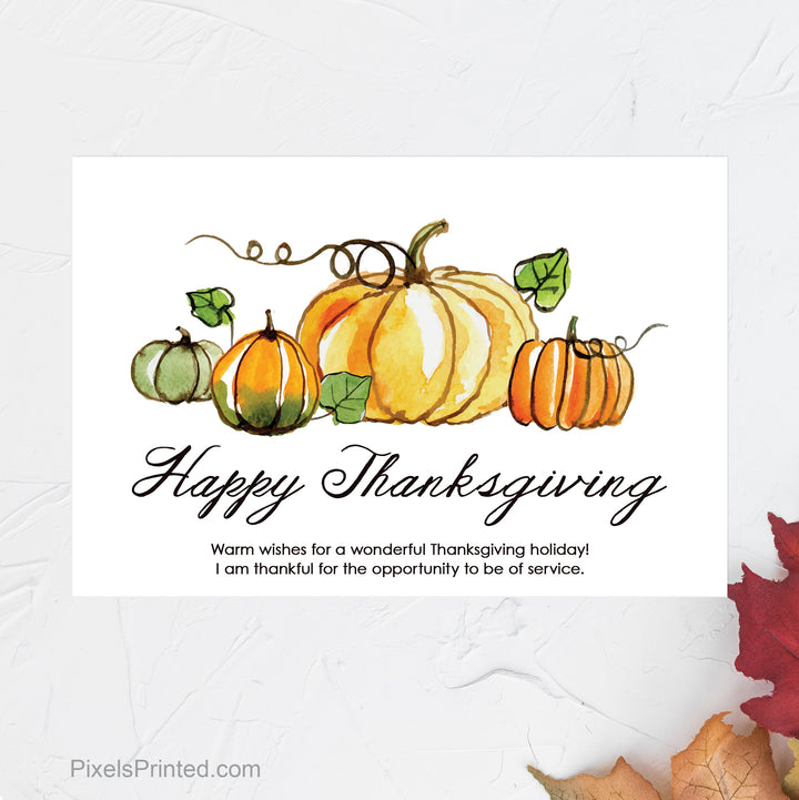 Realty ONE Group Thanksgiving postcards Post Cards PixelsPrinted 