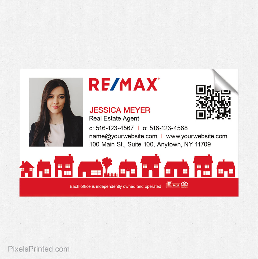 REMAX business card stickers PixelsPrinted 