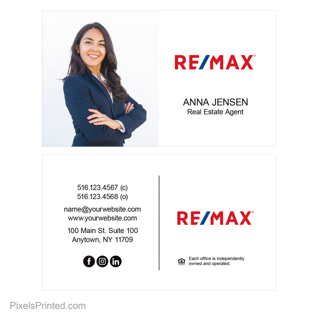 REMAX business cards Business Cards PixelsPrinted 