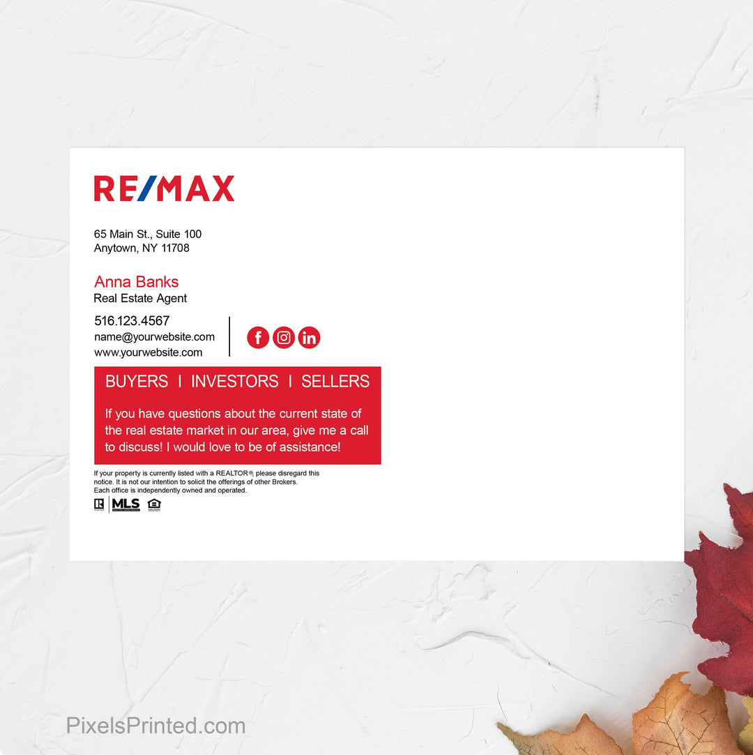 REMAX fall maintenance postcards postcards PixelsPrinted 