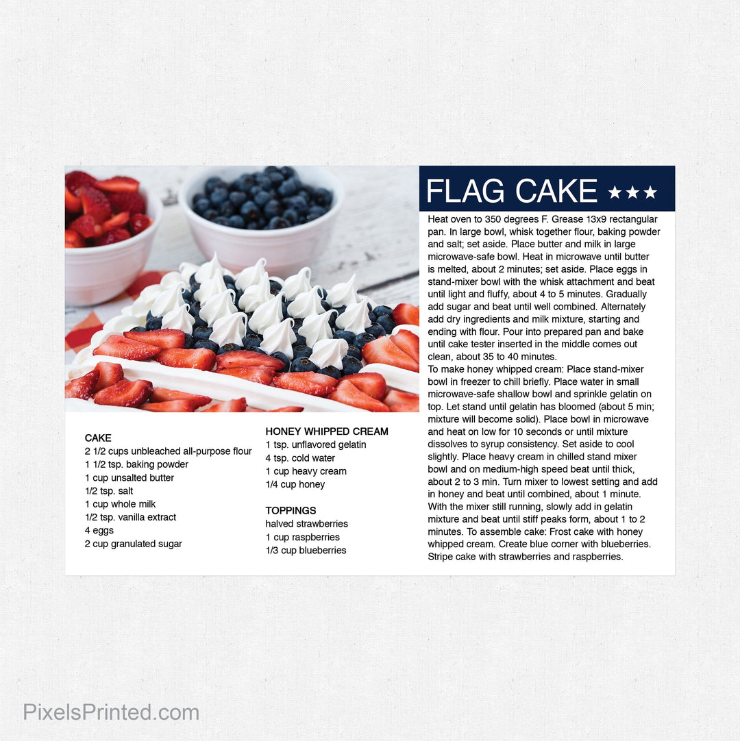 REMAX Independence Day recipe postcards PixelsPrinted 