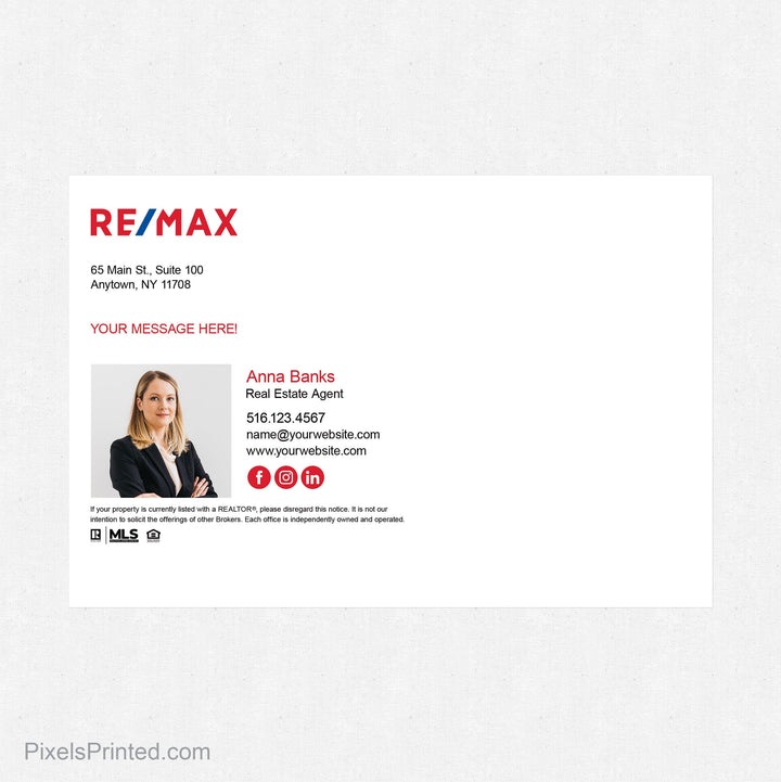 REMAX market shift postcards PixelsPrinted 