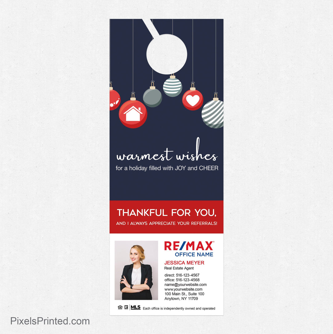 REMAX New Years door hangers PixelsPrinted 
