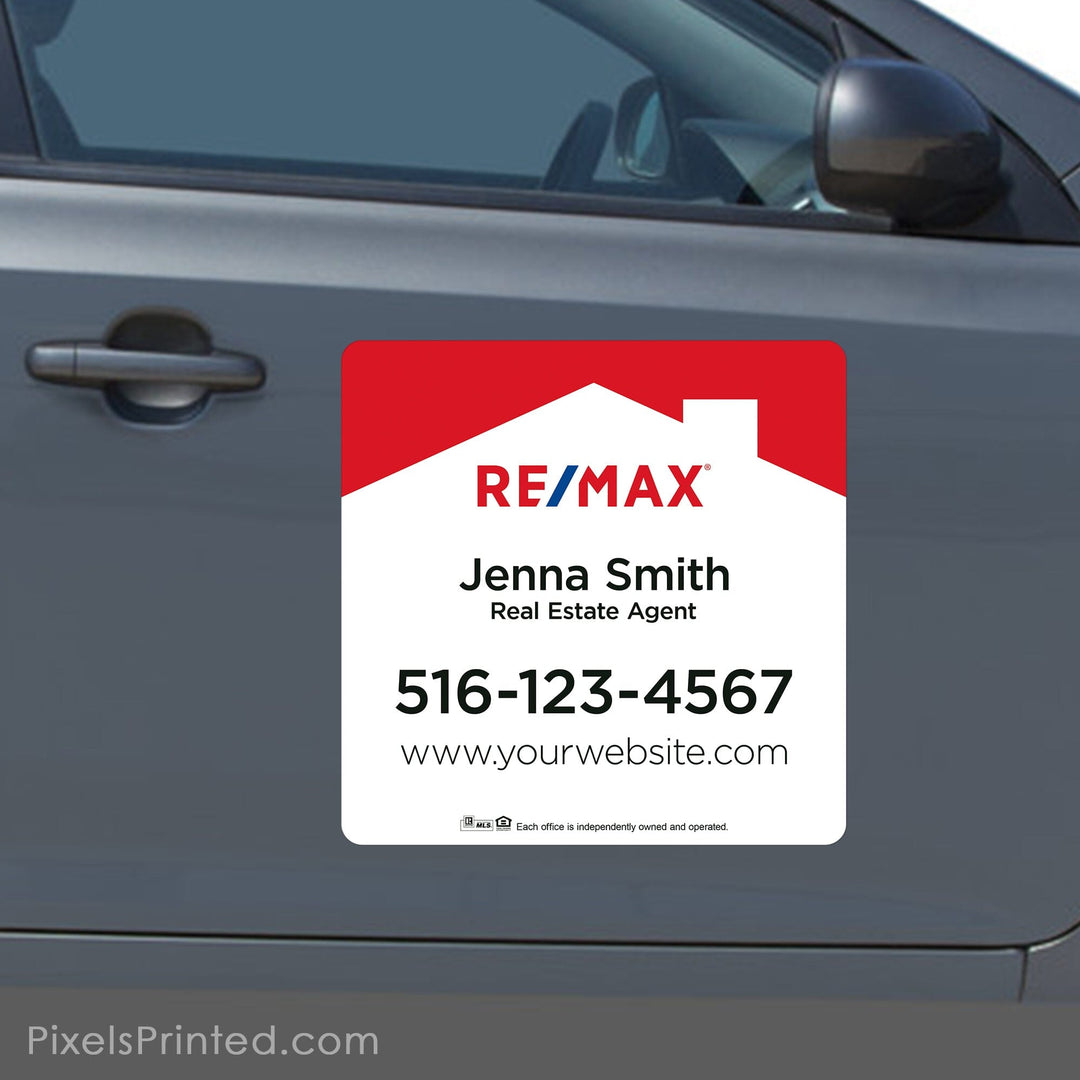 REMAX real estate square car magnets vehicle magnets PixelsPrinted 