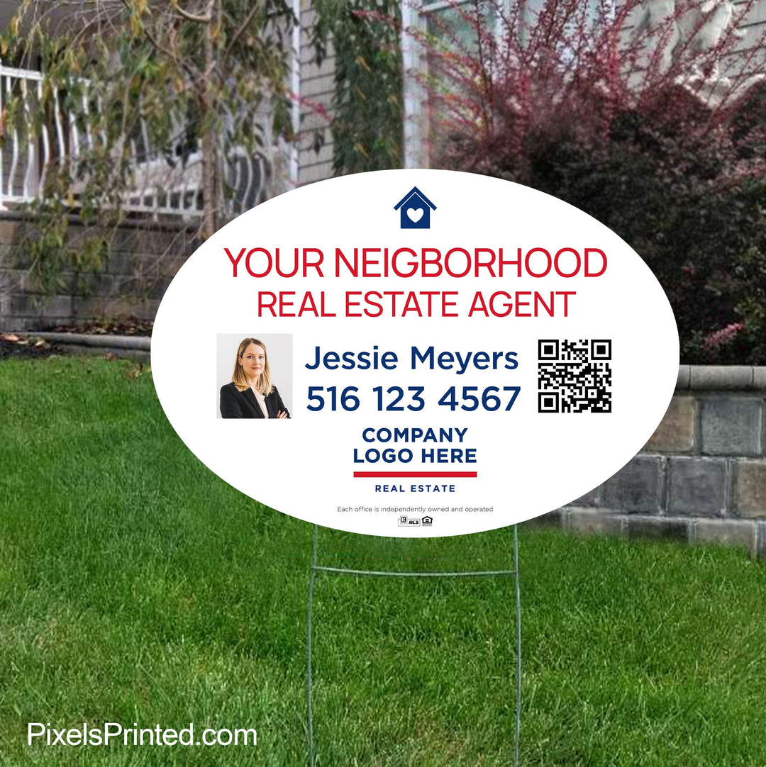 your neighborhood agent yard sign yard signs PixelsPrinted 